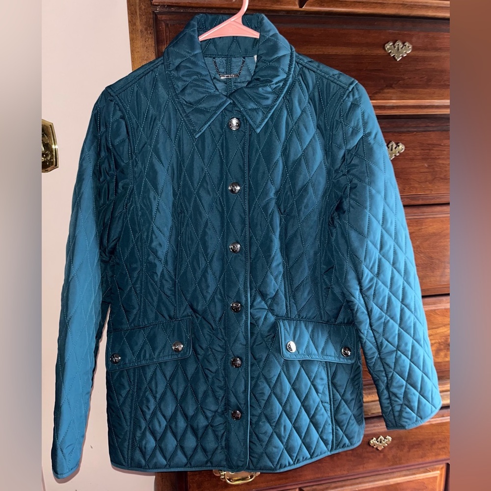 Teal Quilted Women's Jacket